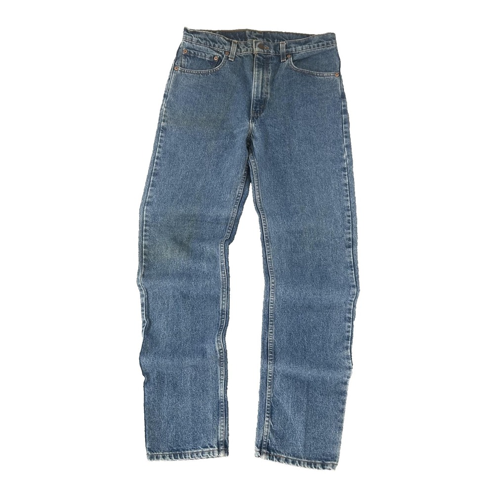 Levi's 505 Jeans Mens 32x34‎ Blue Med Wash Regular Straight Denim Pants Casual